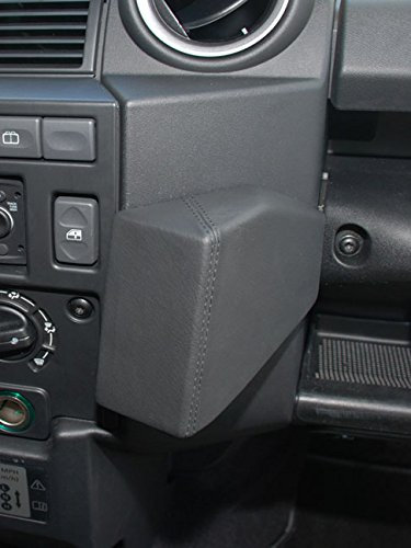 KUDA Handyhalterung passend für Land Rover Defender ab 06/2007 - Telefonkonsole für Smartphones, Handy, Navi und mehr - Kunstlederkonsole, schwarz, 090505