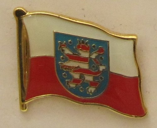 Pin Anstecker Flagge Fahne Thüringen Landesflagge Flaggenpin Badge Button Flaggen Clip Anstecknadel