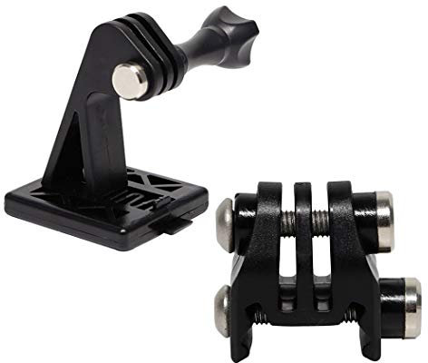 AOUTACC Tactical Helmet Accessories Camera Excavator Mounts Rail Mounts for GoPro or NVG Base Bracket (2 Black)