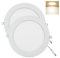 YULIN SUN® LED Downlight 15W 1350lm × 2pcs,Einbaustrahler Rund,Deckenleuchte Warmes Weiß 3000K,Durchmessergröße: 190mm,Inklusive Treiber
