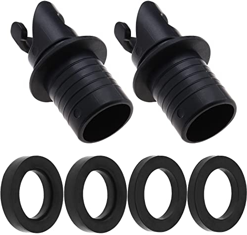 VGOL 2 Sets Kajak Air Valve Connector Kajak Pumpe Schlauchverbinder Luftventil Adapter Ersatzzubehör für Gummiboote Schlauchboote
