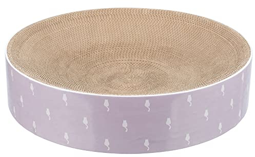 TRIXIE Cama de Rascado Lilly, Lila, ø 45 x 10 cm