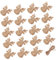 OFFSCH 20 Stück Weihnachts-Hirsch-Anhänger, holzige Dekoration, Bastelarbeiten, Kinderhandwerk, Holzformen zum Basteln, Hirschkopf, Holzausschnitte, Holz, Rentier, Ausschnitte, DIY, Heimdekoration,