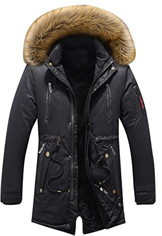 MGSFGlk Winterjacke Herren Winter Übergangsjacke Daunenjacke Leichte Jacke Casual Steppjacke Sport Herbstjacke Herrenjacke Einfarbig Mantel Mit Taschen Thermojacke Anorak