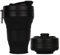 UNNESTAR Tazza da campeggio pieghevole con cannuccia in silicone pieghevole tazza da caffè sport bottiglia portatile da viaggio all'aperto auto 600 ml 20 oz