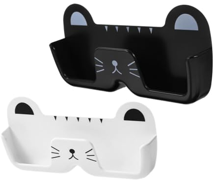 HOMOCONO 2stücke Brillenhalterständer Zur Wandmontage Praktischer Brillen-organizer Aus Kunststoff Schützt Brillen Vor Stößen Und Erschütterungen Platzsparendes Brillen-display-rack Für Sch