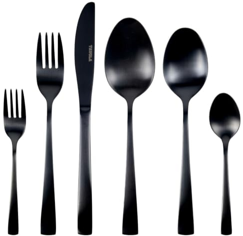 Studio Tavola Besteckset - Schwarz - 42 Teile / 8 Personen