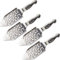 Freerirton 4PCS CuillèRes à Absinthe en Acier Inoxydable Vintage Absinthe Cocktail Bar Coupe en Verre Filtre à Boire Creusé CuillèRe à Absinthe