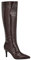 Guess Stivali alti da donna Wayla al ginocchio, Marrone scuro Croco 200, 35 EU
