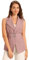 Allegra K Blazer sans manches avec ceinture à col châle pour femmes Rose S