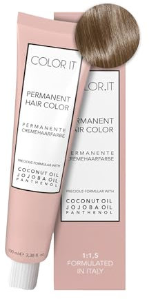 COLOR.IT by BM - Permanente Haarfarbe in Salonqualität, 100ml (8.0 Hellblond, 1er Pack)