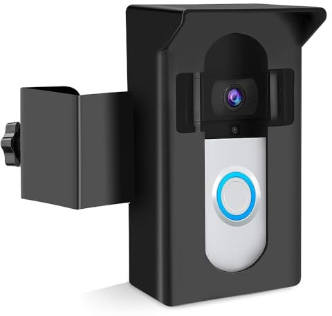 Anti-Theft Video Doorbell Mount for Ring/Blink - No-Drill Adjustable Bracket for Houses, Apartments & Businesses - Secure Wireless Doorbell Installation