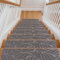 Youyijia 15PCS Anti-Slip Stair Tread Pads - 65x20cm Carpet Stair Treads Mats Self Reused Step Protectors Cover Mat for Kids Elders Pets Stair Carpet Tiles Black (Gery)