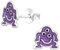Monkimau Monster Kinder Ohrringe | 925 Silber | Mädchen Ohrstecker Schmuck | Hypoallergen & Nickelfrei | Kinderohrringe Geschenkidee