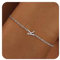 RMMD Silber Armband Damen Mädchen, Silber Buchstaben Armband mit K Initiale, Personalisiertes Namensarmband für Frauen und Mädchen
