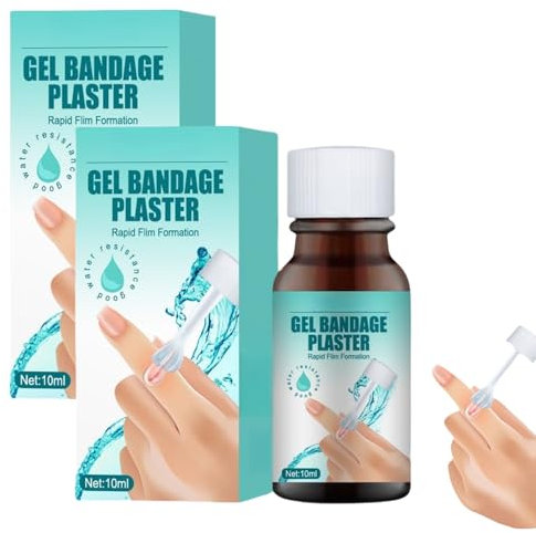 2PCS Skin Liquid Plaster Gel,Liquid Wound Dressing,Transparent Gel Wound Stick Protective,Skin Glue for Wounds Human,Waterproof Plasters for Wounds,Water Resistant and Breathable Quick-Dry
