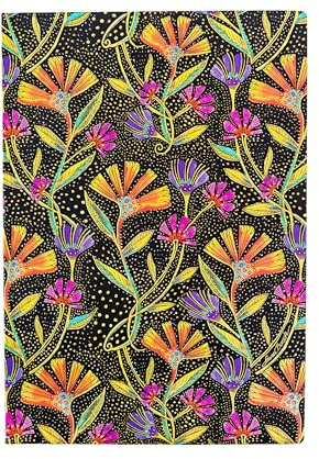 Wild Flowers (Playful Creations) Midi Lined Softcover Flexi Journal (Elastic Band Closure)