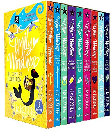Emily Windsnap Series The Complete Collection 9 Books Set by Liz Kessler (Tides of Time, Pirate Price, Falls of Forgotten island,Ship of the Midnight Sun & More)