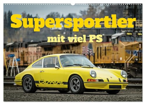 Supersportler mit viel PS (Wandkalender 2026 DIN A2 quer), CALVENDO Monatskalender: Die besten Supersportwagen in diesem Wandkalender. Spektakuläre Bilder von PS Boliden (CALVENDO Mobilitaet)
