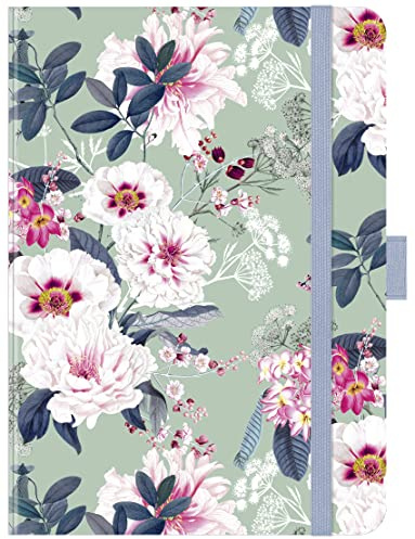 Premium Timer Big Romantic Flowers 2023: Hochwertiger Buchkalender. Terminplaner mit Wochenkalendarium, Gummiband und Stifthalter. 12 x 17 cm
