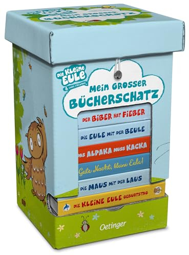 Die kleine Eule. Mein großer Bücherschatz: Schuber mit acht beliebten Pappbilderbüchern der Reihe für Kinder ab 2 Jahren (Die kleine Eule und ihre Freunde)