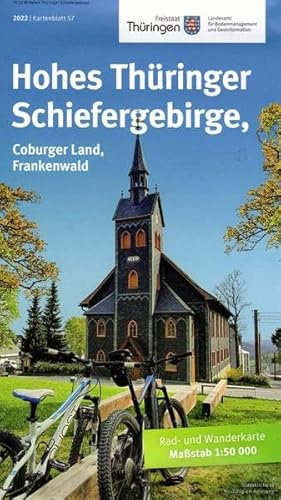 Hohes Thüringer Schiefergebirge, Coburger Land, Frankenwald: Wander- und Radwanderkarte 1:50 000 (Topographische Karten Thüringen - Freizeit- und Wanderkarten 1:50 000)