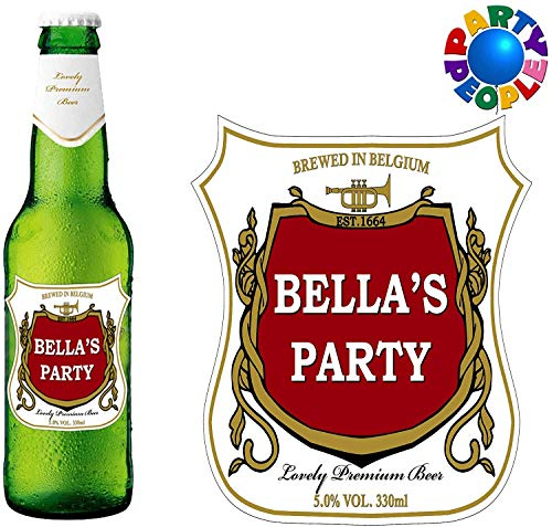 Single Personalised Beer Bottle Label (Type 1) - Any Name & Message