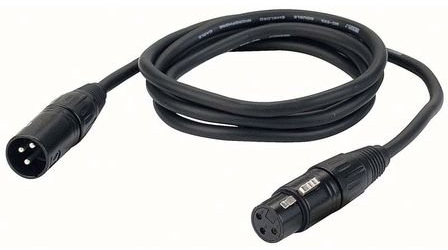 DAP XLR Mikrofon Kabel schwarz 3m