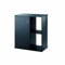 Ferplast Hydor Aquarienschrank aus Holz Stand Cayman 60, Push-Pull-Türen, Wasserabweisende Oberseite, verstellbare Füße, schwarz