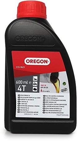 Oregon Olio Motore 4 Tempi, Olio Motore Semisintetico SAE 30 per Attrezzature da Giardinaggio, Lubrificante Universale Anticorrosione, Protegge e Massimizza le Prestazioni, 4 T, 600 ml (O10-9623)