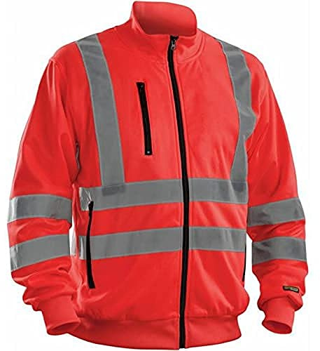 Blaklader 33581974 HOCHVISKOSES SWEATSHIRT, Rotes Hochvisier, grootte S