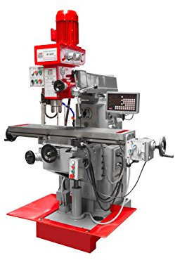 Holzmann - Fraiseuse verticale métal inclinable et horizontale numérique D. 25 mm 2 vitesses 400 V 1400, 900 et 2200 W - BF 600D HOLZMANN