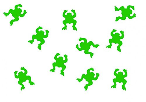 Miniblings 10x Bügelbilder Aufnäher 26mm GLATT Frosch Kröte Kind Patch Bügelbild I Kinder Bügelflicken Patches zum Aufbügeln - Flexfolie - Applikation Nähen, Farbe:grün