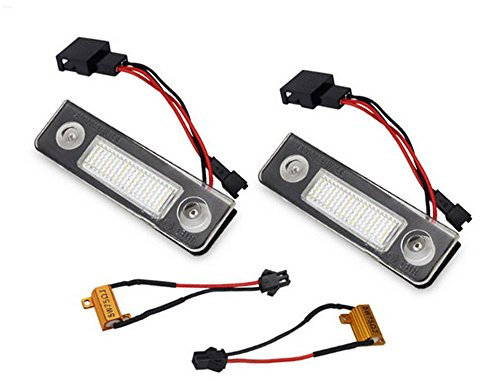 GOFORJUMP Kennzeichenbeleuchtung 18LED Auto LED Nummernschild Lampe Für S/Koda Octavia 1Z Roomster 5 J Octavia II Vor Facelifting Facelifted