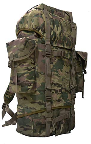 AR TACTICAL BW Kampfrucksack 65 Liter Outdoor Trekking Wandern Rucksack (Multitarn)