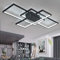 LED Deckenleuchte Moderne Wohnzimmerlampe Deckenlampe Mode Deckenlampe Helligkeit Farbtemperatur einstellbar Minimalistisches Metall Acryl Beleuchtung Schlafzimmer Küche Esszimmer Lichte,Schwarz