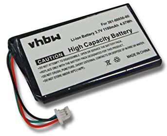 vhbw Akku kompatibel mit Mitac Mio Spirit 8500 LM GPS Navigation Navi (1100mAh, 3,7V, Li-Ion)