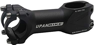 UPANBIKE 25,4 mm Fahrradvorbau 28,6 mm Fahrradlenker Vorbau +/-7° Radfahren Vorbau für Mountainbike Rennrad MTB BMX