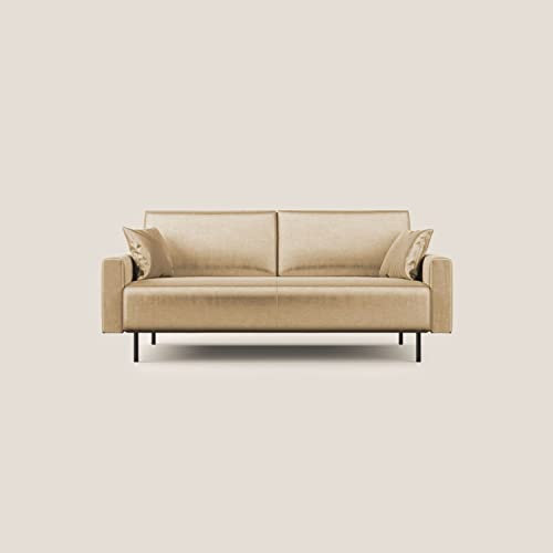 Divani.Store Arthur Sofa, Samt, Beige, 170 cm