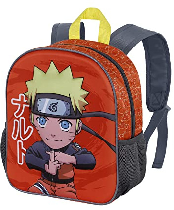 Naruto Chikara-Kleiner 3D Rucksack, Mehrfarbig, 26 x 31 cm, Kapazität 8,5 L