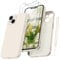 Qasyfanc Handyhülle für iPhone 13 Hülle mit 2 Stück Hartglas Schutzfolie, Silikon Case Ultra Dünn Microfiber Kameraschutz Rundumschutz Anti-Kratzer Handyhülle für iPhone 13 6.1'' - Khaki