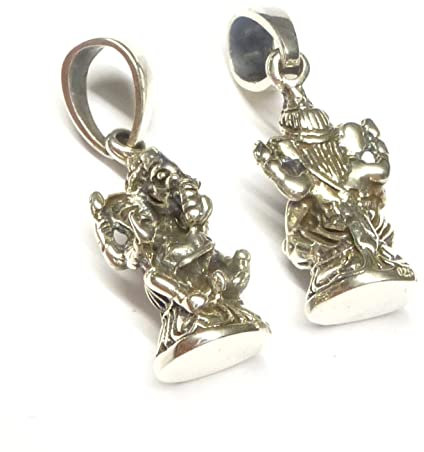 Anhänger Ganesha, Kettenanhänger Sterlingsilber, Schutzsymbol, Glücksbringer, Unisex