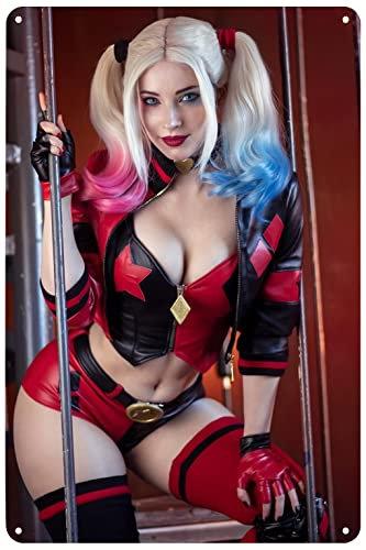 Vintage Metallschilder Sexy Frauen Pole Dancing Poster Pinup Girl Blechschild Wandkunst Dekor Plakette für Zuhause Bar Pub Club Garage Männerhöhle Studio Badezimmer 20,3 x 30,5 cm