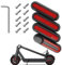 ZLXFT Reflektierende Hinterradabdeckungen,Reflektierende Schutzabdeckung,Scooter Seitenabdeckungen mit Rückstrahler,Scooter Ersatzteiil,Pour Scooter xiaomi M365 /Pro/Pro 2 /1S /Scooter 3,Rot