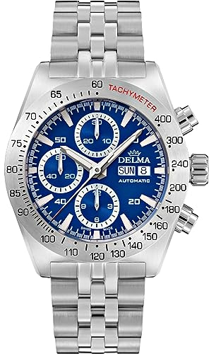 Delma Montego Herren Uhr analog Automatik mit Edelstahl Armband 41701.732.6.041
