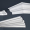 MARBET DESIGN - Modanature decorative in polistirene XPS, colore bianco, da soffitto (angolo interno ed esterno, E-10)