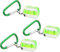 WORKPRO 3-Pack Keychain Small Spirit Level, Mini Spirit Level 22.2 * 13.4 * 34mm with Level Bubble Metal Keychain & Hook for Tiles Floor Picture TV Set Hanging, Horizontal and Vertical