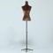 Rozhuhro Schneiderpuppe, Weiblich Schaufensterpuppe, Zerlegbare Puppe, Deko Mannequin, Höhenverstellbar Mannequin, mit Höhenverstellbar Metall Standfuss Sockel ,Braun