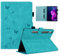 LSPCASA Funda Lenovo Tab P11 Pro 2nd Gen Patrón De Mariposa Funda Lenovo Tab P11 Pro Gen 2 con Ranuras para Tarjetas para Lenovo Tab P11 Pro Gen 2 Azul