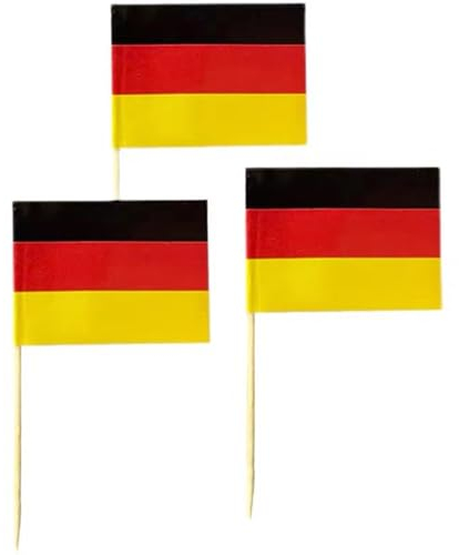 100 Stück Cocktail Picks Holz Zahnstocher mit Deko Kuchen Party Hochzeit CocktailSpieße Niedlich (Deutschland)